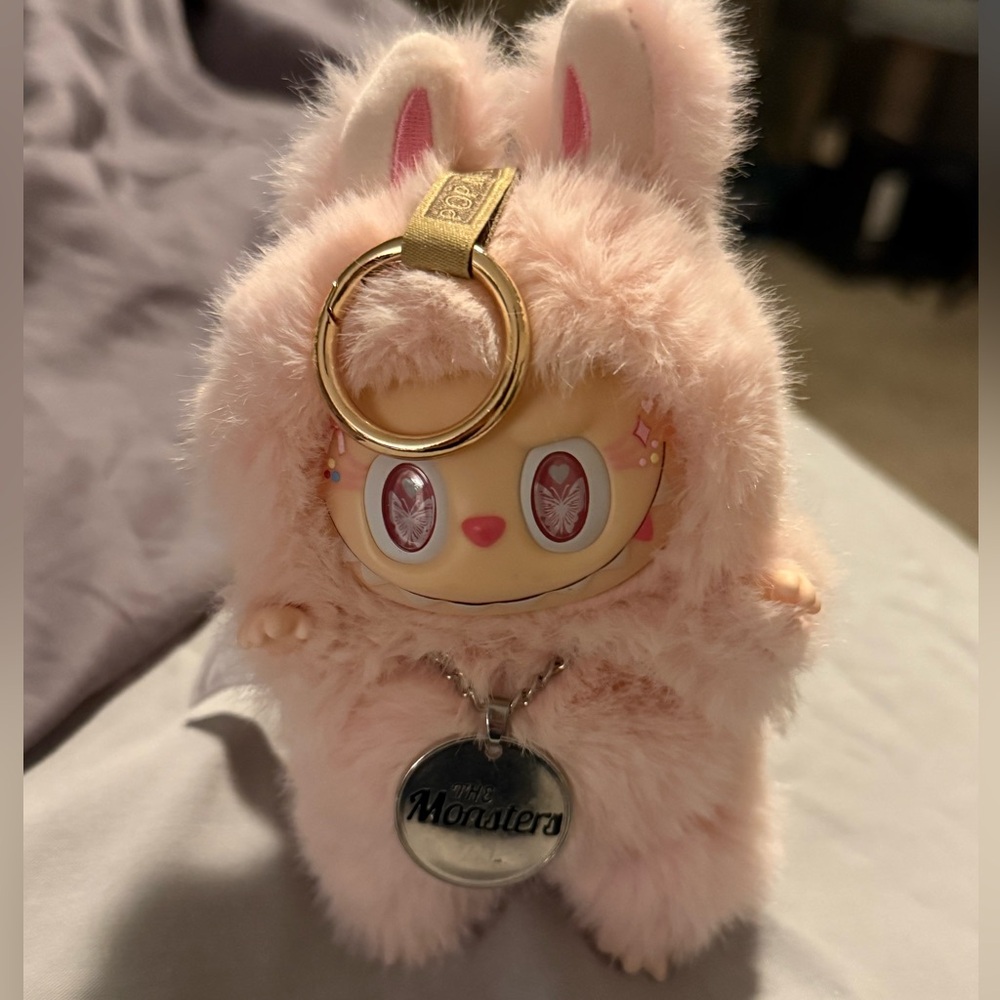 Labubu Pink Keychain